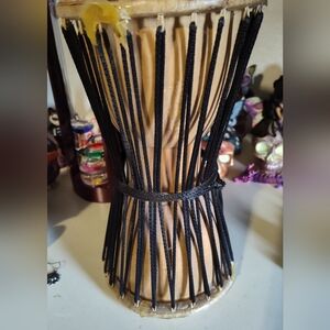 Handcrafted Drum with Black Accents